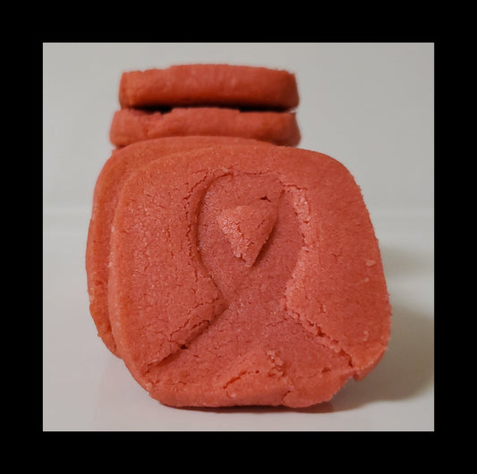 Pink Ribbon Shortbread for Breast Cancer Month